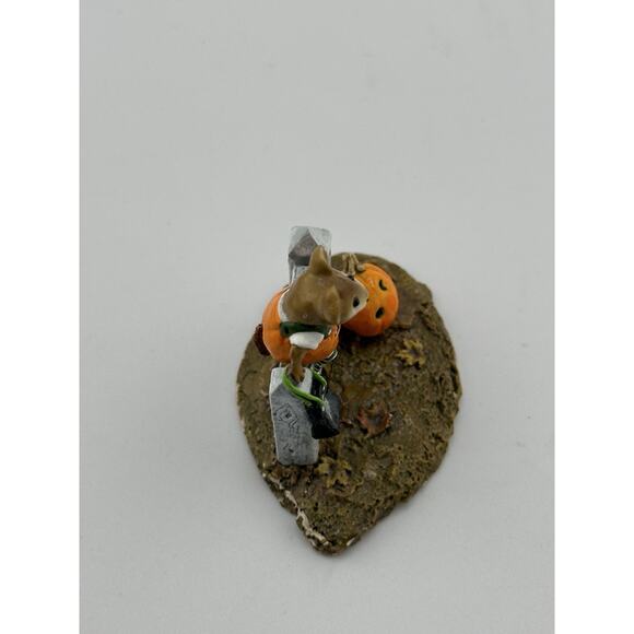 Wee Forest Folk " Pickity Pumpkin " 1998 Mouse Pumpkin M-232 D Petersen Retired - Picture 6 of 9